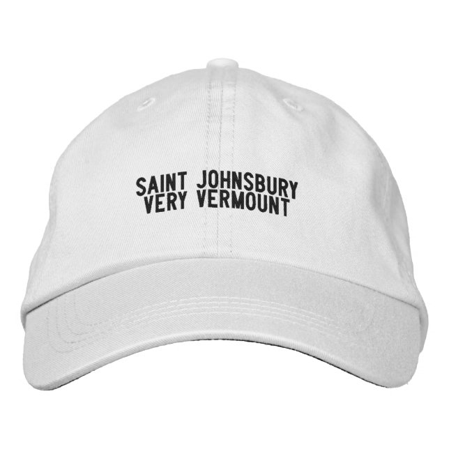Saint Johnsbury Vermont Hat Bestickte Baseballkappe (Vorderseite)