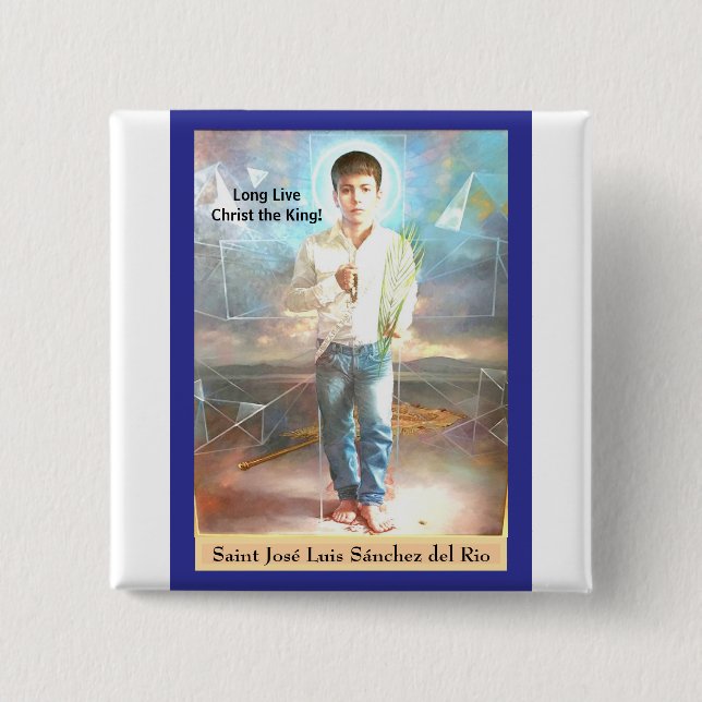 Saint José Luis Sánchez del Rio Card Button (Vorderseite)