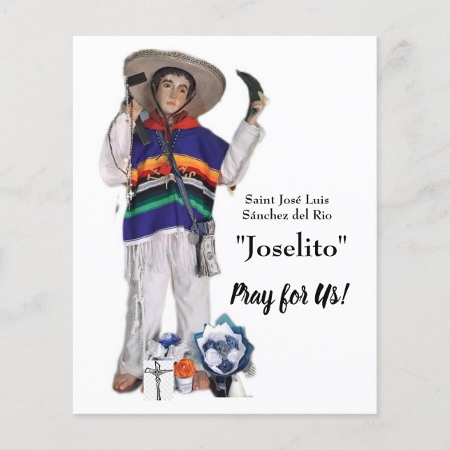 Saint José Luis Sánchez del Rio Card Flyer (Vorne)