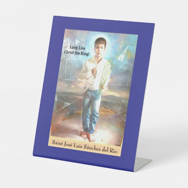 Saint José Luis Sánchez del Rio Sockelschild (Vorderseite)