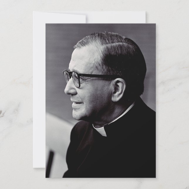 Saint Josemaria Escriva Einladung (Vorderseite)