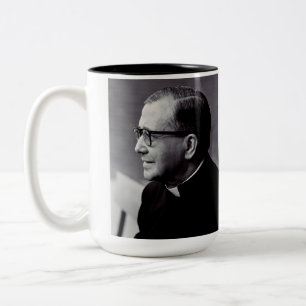 Saint Josemaria Escriva Zweifarbige Tasse