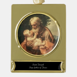 Saint Joseph Banner-Ornament Gold