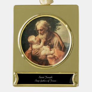 Saint Joseph Banner-Ornament Gold
