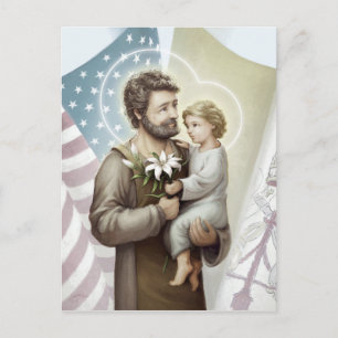 Saint Joseph der Beschützer Postkarte
