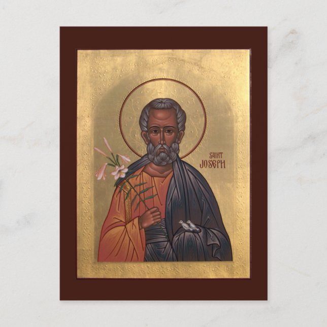 Saint Joseph die Betrothed-Gebetskarte Postkarte (Vorderseite)