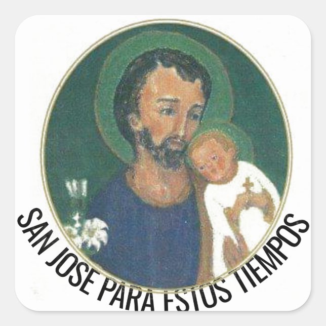 Saint Joseph für diese Times SQUARE STICKER (Vorderseite)