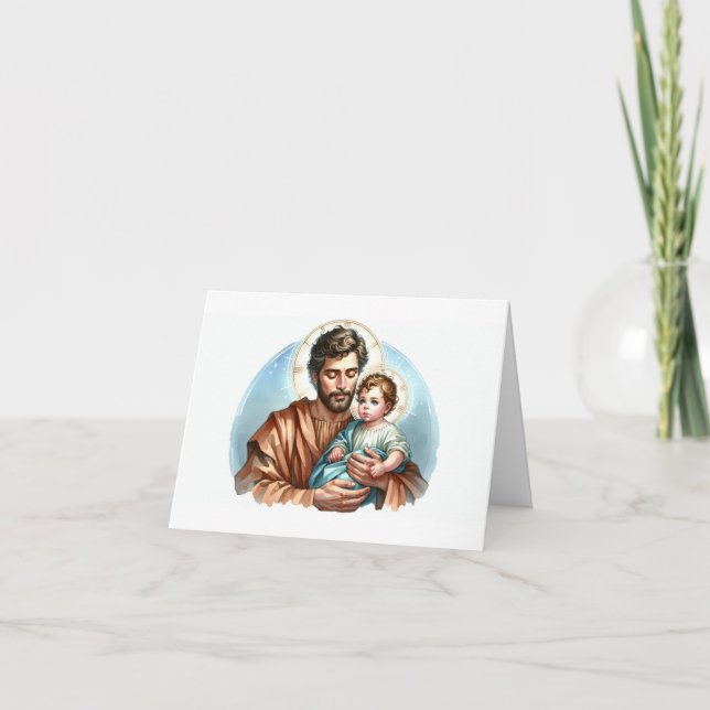 Saint Joseph-Novena für diejenigen, die Adoption v Karte (Vorderseite)