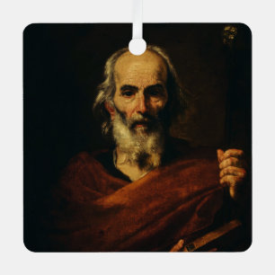 Saint Joseph von Jusepe de Ribera Ornament Aus Metall