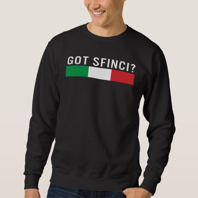Saint Joseph's Day Sfinci Italy Flag Sicilian Dess Sweatshirt (Vorderseite)