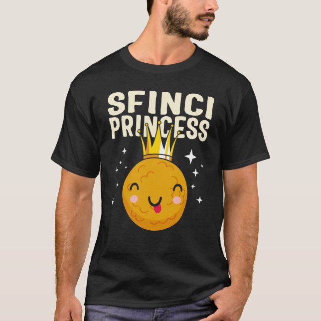 Saint Joseph's Day Sfinci Princess Cute Sicilian D T-Shirt (Vorderseite)