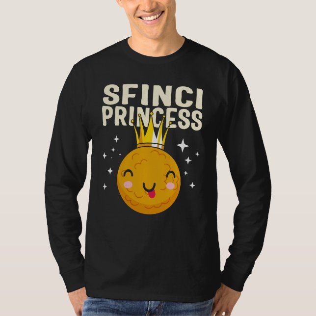 Saint Joseph's Day Sfinci Princess Cute Sicilian D T-Shirt (Vorderseite)
