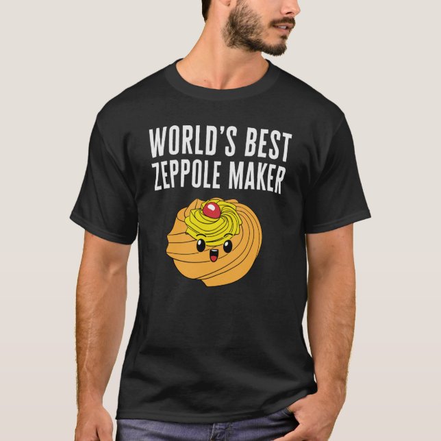 Saint Joseph's Day World's Best Zeppole Maker Ital T-Shirt (Vorderseite)