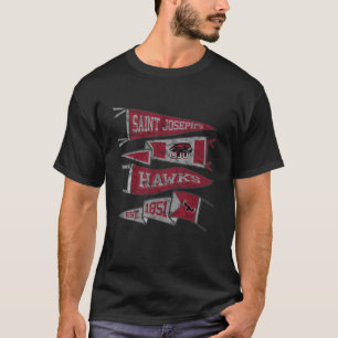 Saint Josephs University Hawks bedruckte Pennants T-Shirt