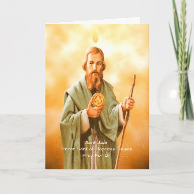 Saint Jude Prayer Feiertagskarte (Vorderseite)