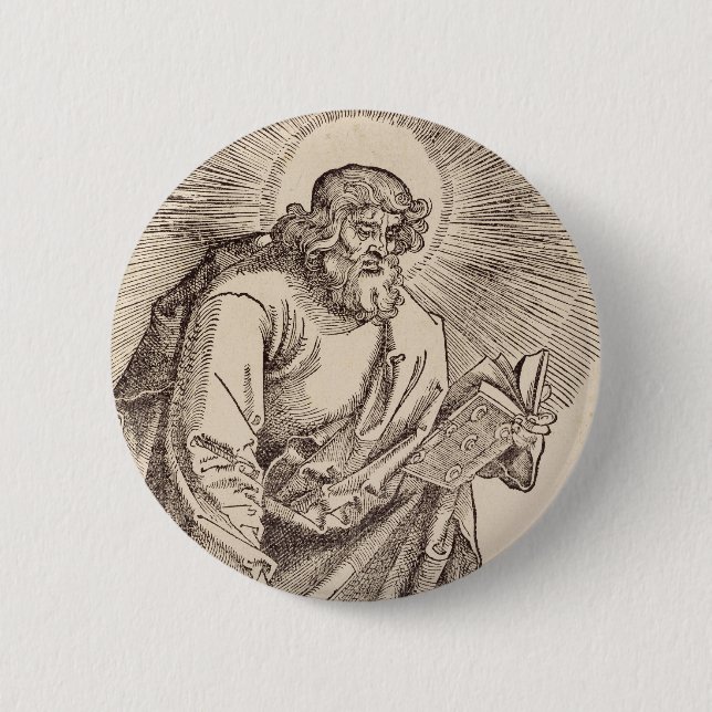 Saint Jude Thaddaeus, Apostel und Martyr Button (Vorderseite)