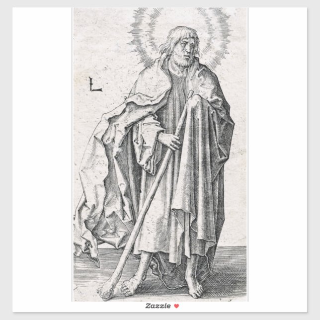 Saint Jude Thaddaeus, der Apostel Aufkleber (Blatt)