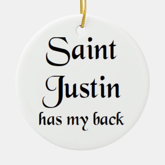 saint justin keramik ornament (Vorne)