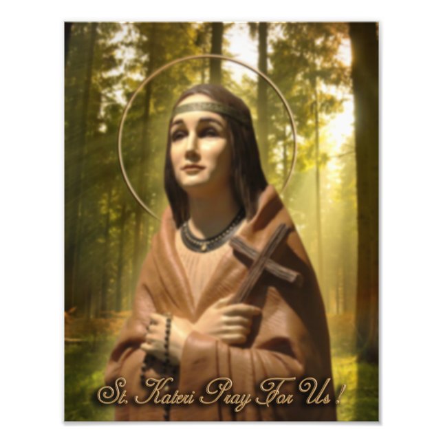 Saint Kateri Tekakwitha Fotodruck (Vorne)