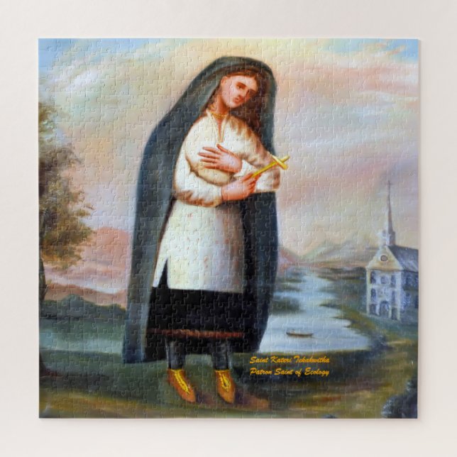 Saint Kateri Tekakwitha Puzzle (Vertikal)