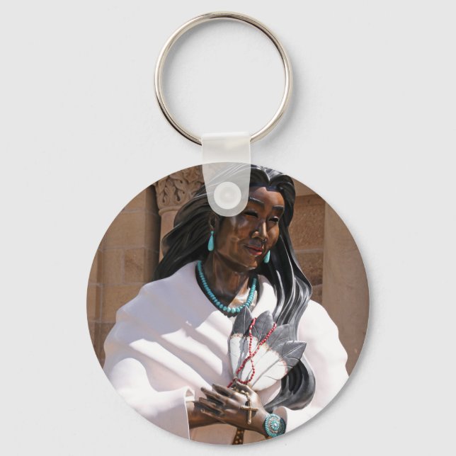 Saint Kateri Tekakwitha Schlüsselanhänger (Vorderseite)