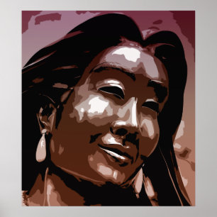 Saint Kateri Tekakwitha Vektorart Poster