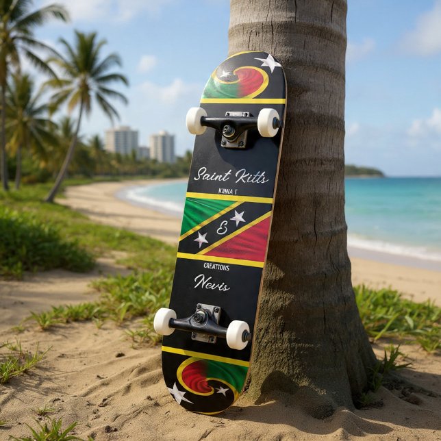 Saint Kitts & Nevis Skateboard (Von Creator hochgeladen)