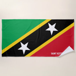 Saint Kitts und Nevis Flag Splendid Patriotic Strandtuch