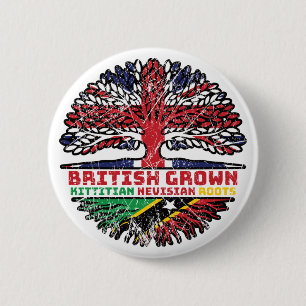 Saint Kitts und Nevis Kittitian Nevisian Britisch Button