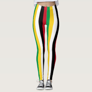 Saint Kitts und Nevis National Flag Colors Leggings