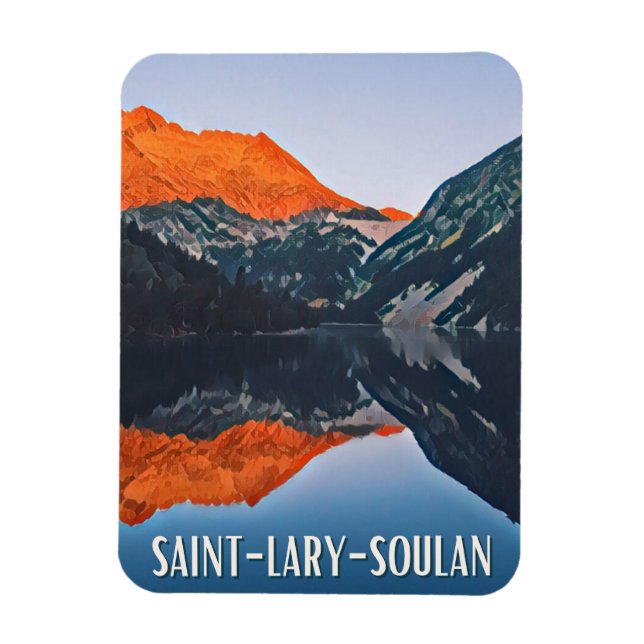 Saint-Lary-Soulan Skistation Magnet (Vertikal)