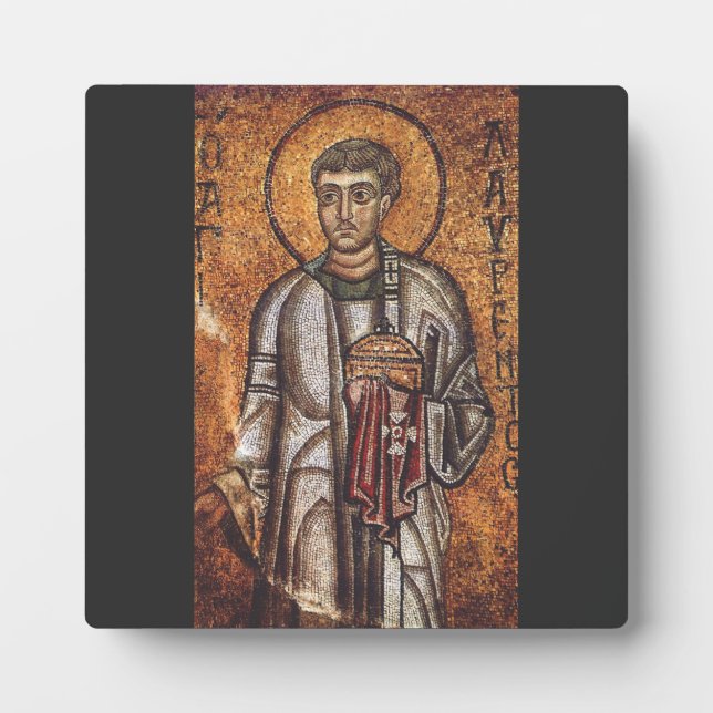 Saint Lawrence der Martyr Fotoplatte (Vorderseite)