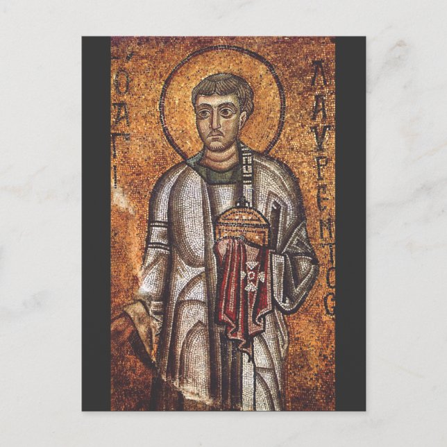 Saint Lawrence der Martyr Postkarte (Vorderseite)