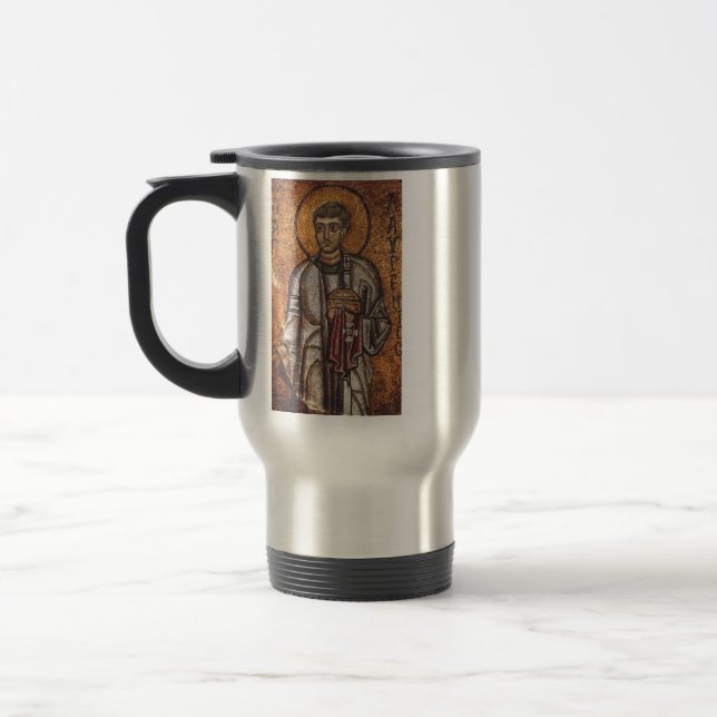 Saint Lawrence der Martyr Reisebecher (Links)