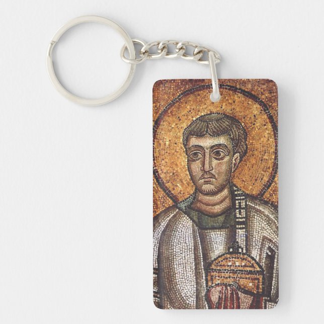 Saint Lawrence der Martyr Schlüsselanhänger (Vorderseite)