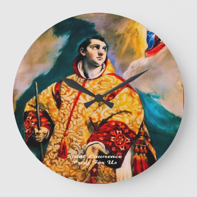 Saint Lawrence Große Wanduhr (Vorderseite)