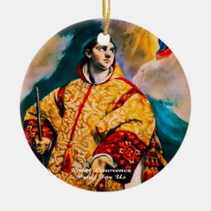 Saint Lawrence Keramik Ornament