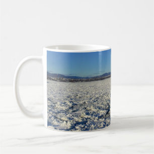 Saint Lawrence River im Winter, Quebec, Kanada Kaffeetasse
