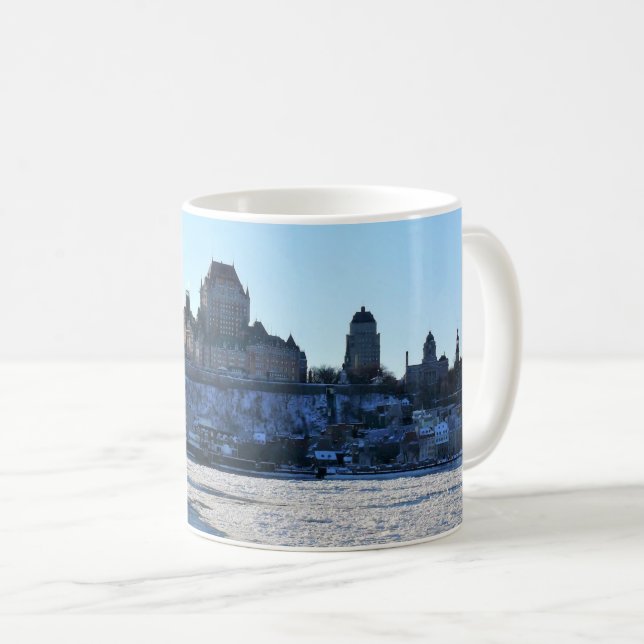 Saint Lawrence River & Old Quebec City, Quebec Kaffeetasse (VorderseiteRechts)