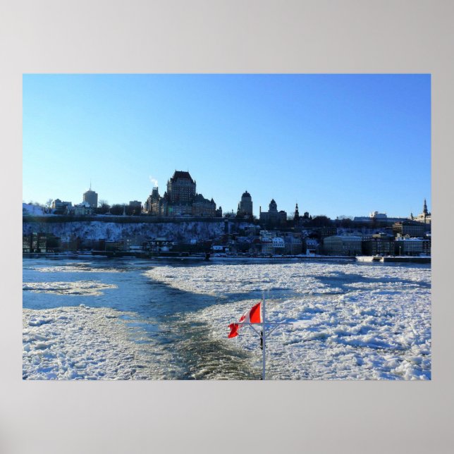 Saint Lawrence River & Old Quebec City, Quebec Poster (Vorne)