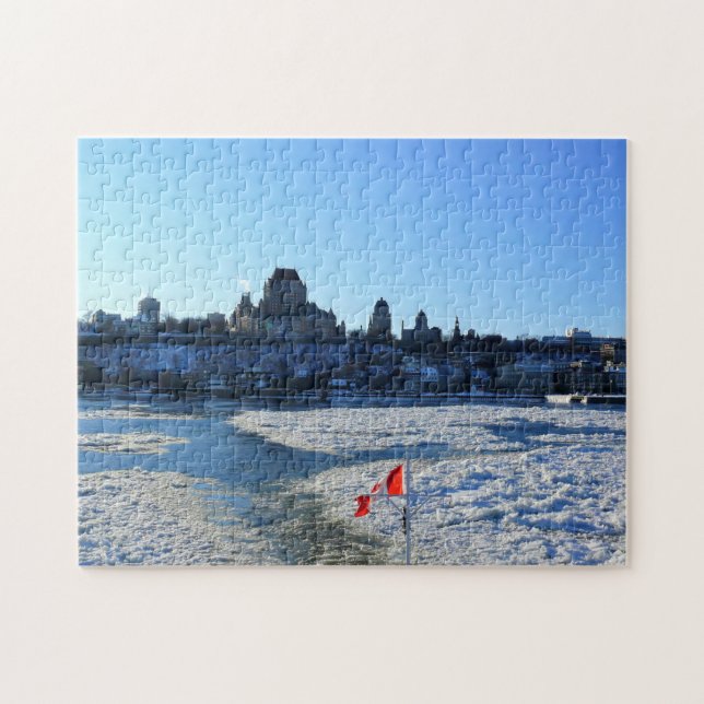 Saint Lawrence River & Old Quebec City, Quebec Puzzle (Horizontal)
