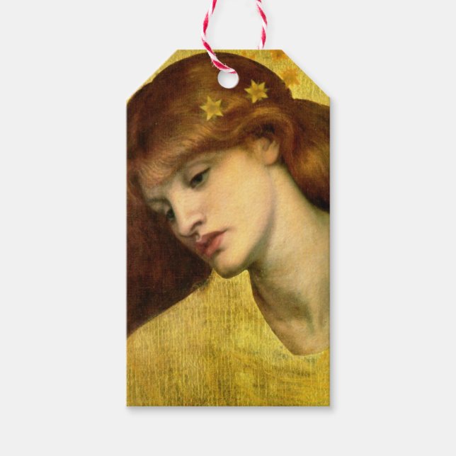 Saint Lily [Sancta Lilias] (von Gabriel Rossetti) Geschenkanhänger (Vorderseite)