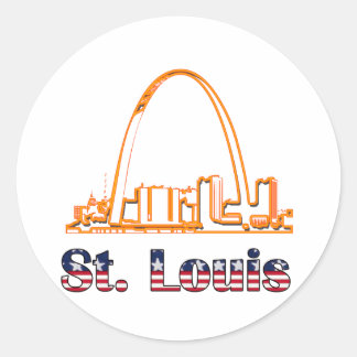 Saint Louis Arch Runder Aufkleber