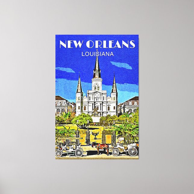 Saint Louis Cathedral Leinwanddruck (Vorderseite)