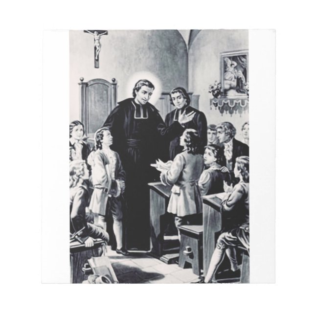 Saint Louis de Montfort französischer Priester Notizblock (Vorderseite)