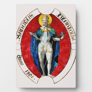 Saint Louis IX König von Frankreich Fotoplatte