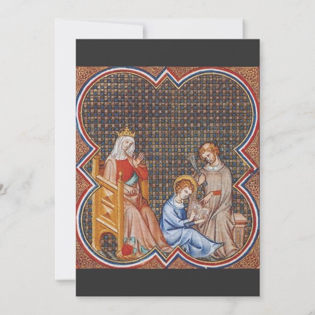 Saint-Louis IX von Frankreich Einladung (Vorderseite)