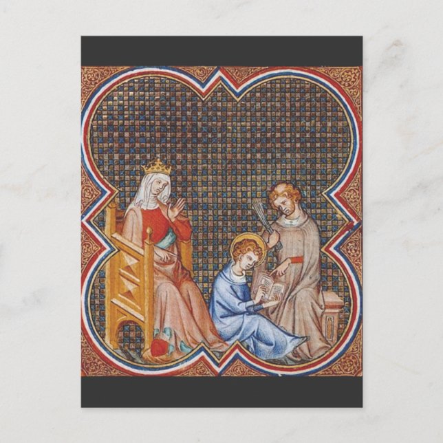 Saint-Louis IX von Frankreich Postkarte (Vorderseite)