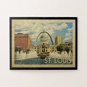 Saint Louis Jigsaw Puzzle Missouri Vintag