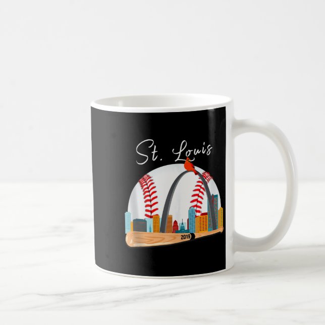 Saint Louis Red Cardinal New Skyline Ball Design T Kaffeetasse (Rechts)
